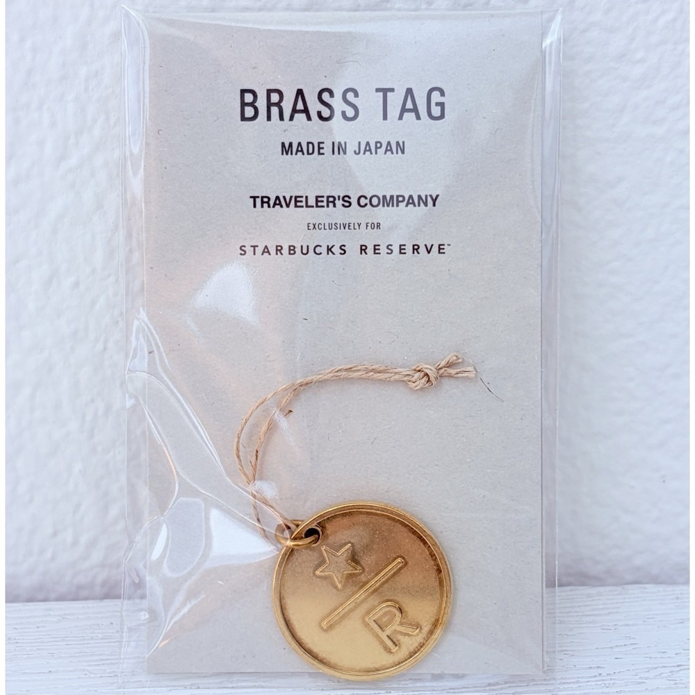 TRAVELER'S notebook Starbucks Reserve Tokyo Brass Tag Charm JAPAN